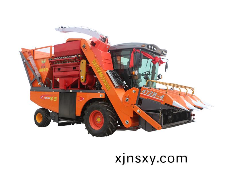 4YZB-4A3自走式(shi)穗(sui)莖兼(jian)收玉米收穫機
