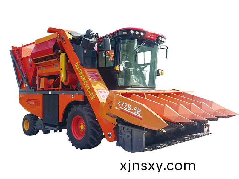 4YZB-5B自走式穗莖兼收玉米收穫機