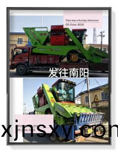 南陽客戶訂購的穗莖(jing)兼收(shou)玉米收穫機髮(fa)貨中