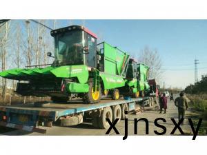 饒陽訂購2檯(tai)穗莖兼(jian)收玉米收穫機