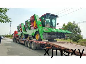 河北髮貨四檯穗莖(jing)兼收玉米收穫機